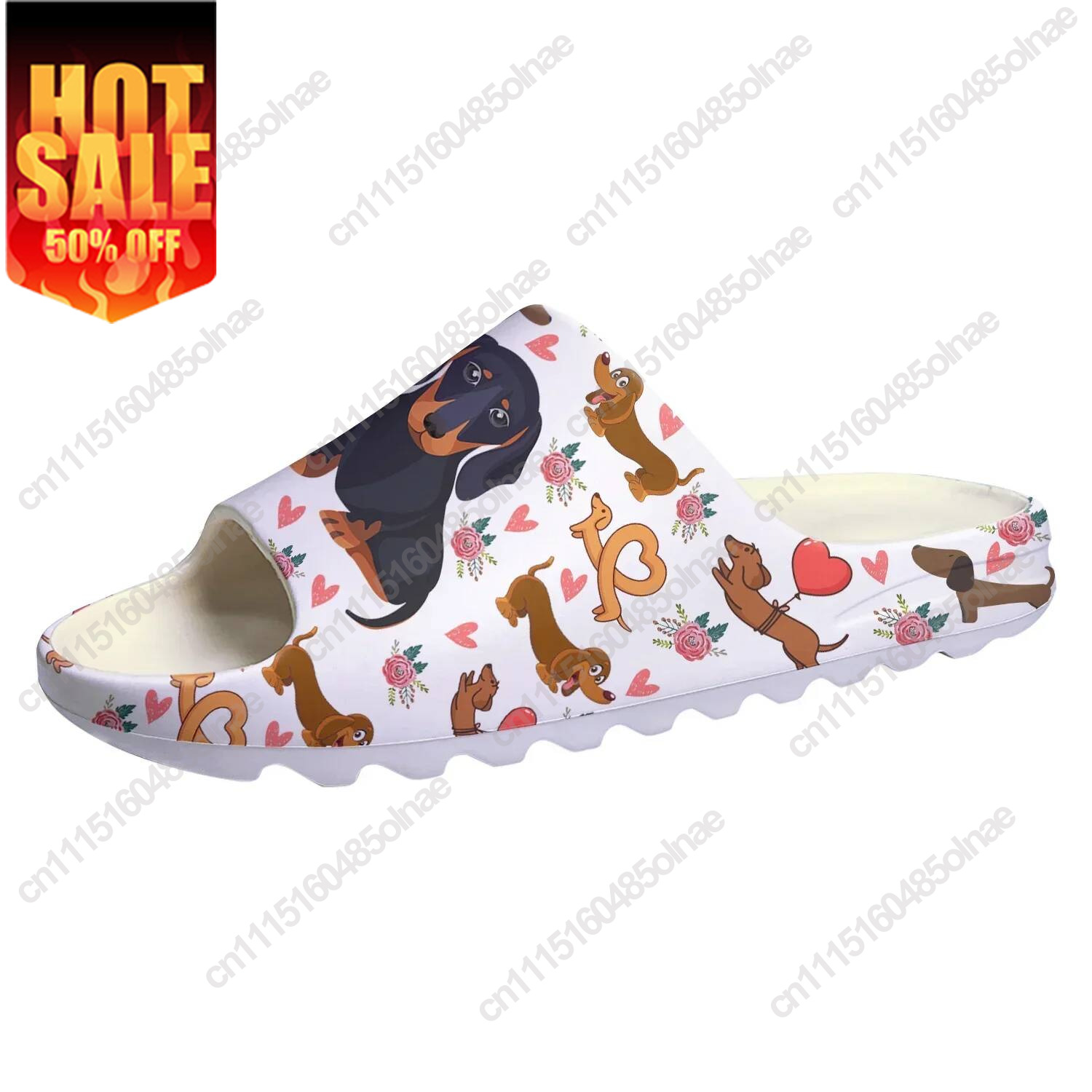 Water Shoes - Pantuflas con suela suave y estampado