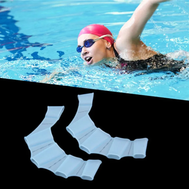 Flippers Swimming - 1 par de guantes palmeados de