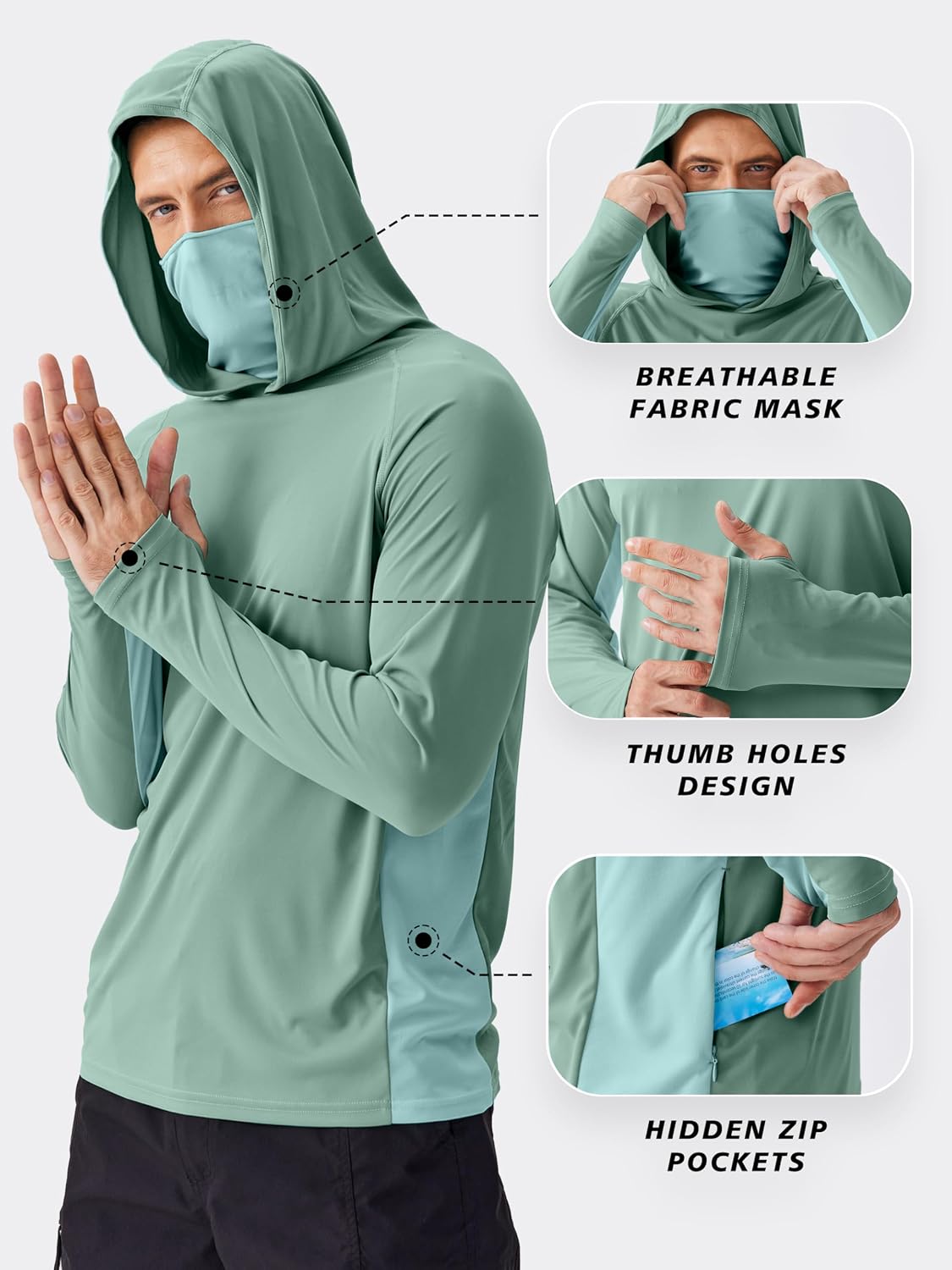 Sudadera con Capucha y Protecc - Rash Guard reseña y precio