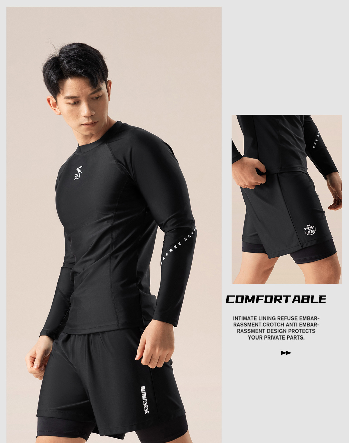 361Men profesional de manga la - Rash Guard reseña y precio