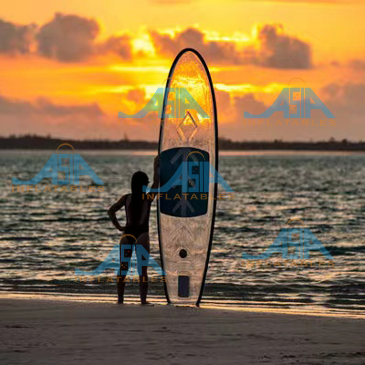 Tabla de Paddle transparente c - Surfboard Leash reseña y precio