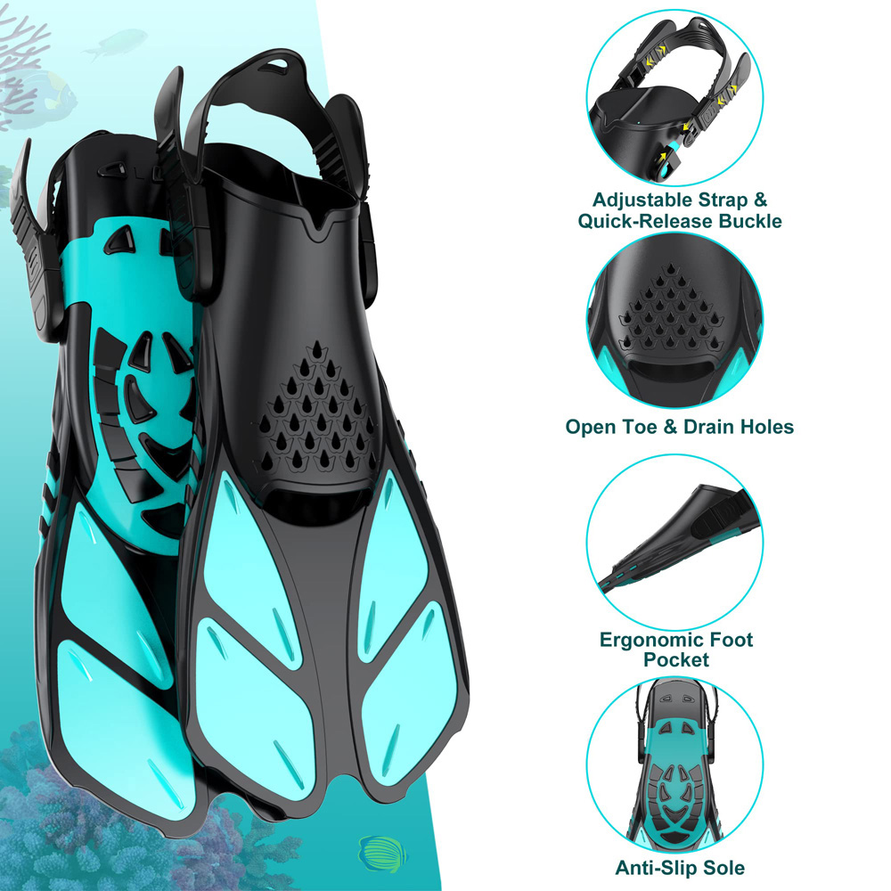 Juego de snorkel con aletas de - Snorkel Set reseña y precio