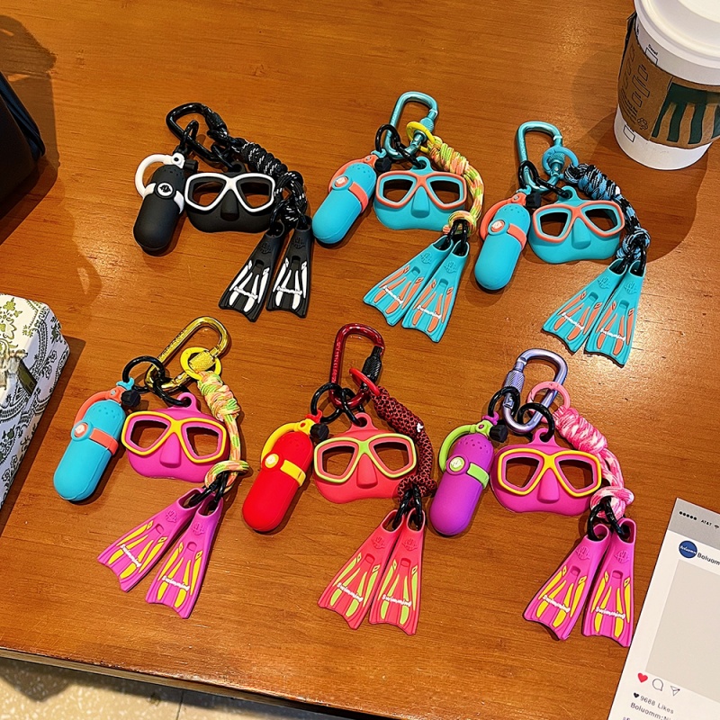 Llavero de buceo con diseño de - Flippers Swimming reseña y precio
